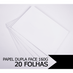 Papel Fotográfico Glossy Dupla Face A4 160g - 20 folhas