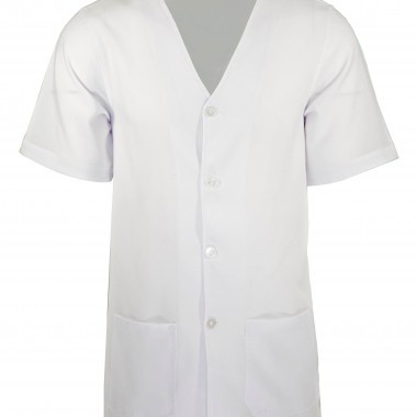 Jaleco Escolar branco - Manga curta