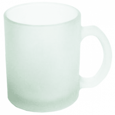 Caneca de Vidro Jateada para Sublimação 325mls