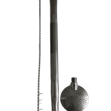 Bomba chimarrão inox lisa simples c/ rosca