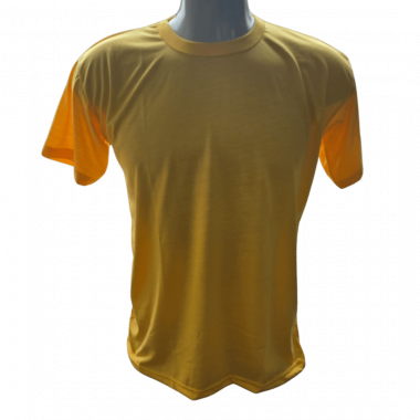 Camiseta Poliéster Amarelo Ouro