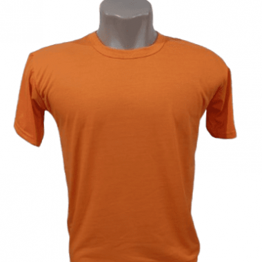 Camiseta Poliéster Laranja - Nova Cor