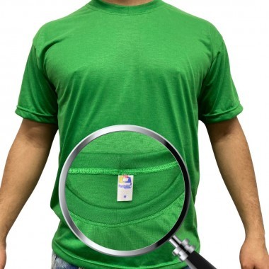 Camiseta Poliéster Verde bandeira - Adulto