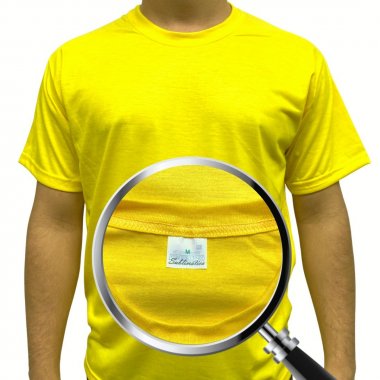 Camiseta Poliéster Amarelo bandeira - LINHA SUBLIMÁTICA