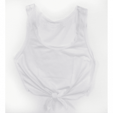 Cropped de Amarrar Branca para Sublimação