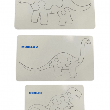 Quebra Cabeça em MDF Dinossauro - Infantil
