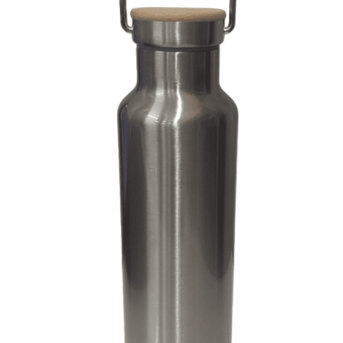Garrafa Inox Térmica Tampa Bambu 500ml