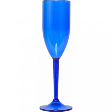 Taça espumante / champanhe acrílico - transfer laser 215ml