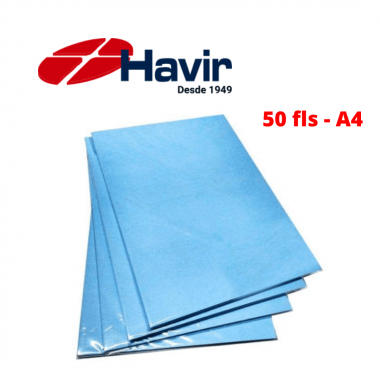 Papel Sublimático A4 Havir Fundo Azul - 50 folhas