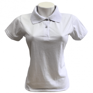 Baby Look Polo Feminina Branca