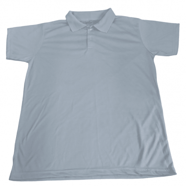 Camiseta Polo Cinza Adulto