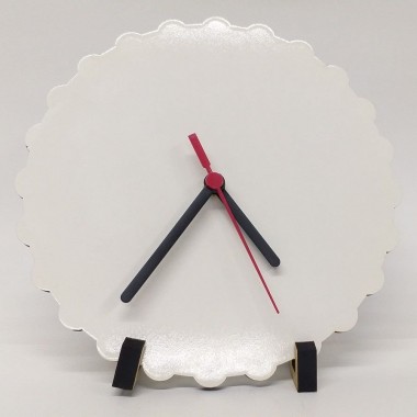 RELÓGIO REDONDO MDF CHANFRADO 20X20