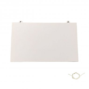 Placa Retangular com Sisal em MDF (15x25cm)