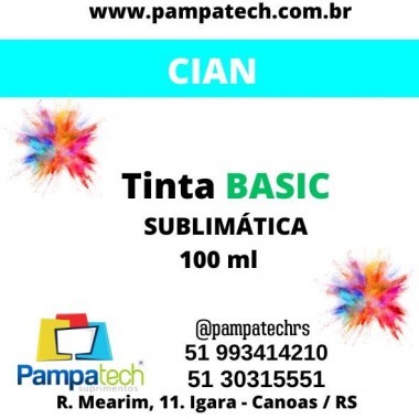 Tinta Sublimática 100ml Cyan BASIC - custo benefício