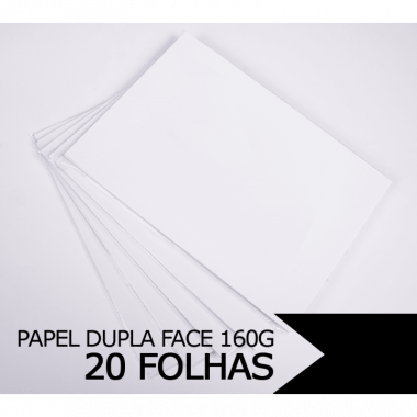 Papel Fotográfico Glossy Dupla Face A4 160g - 20 folhas
