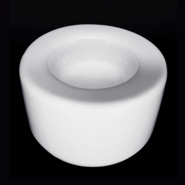 Porta vela branco - pequeno