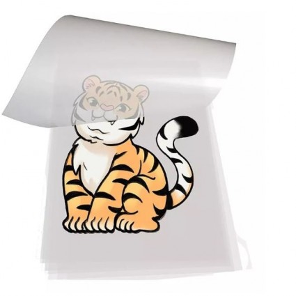Filme DTF tamanho A3 pacote com 5 folhas 297x42cm (R$ 3,90 cada folha)