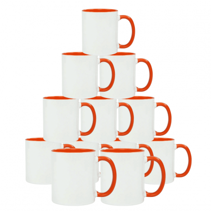 Camiseta Poliéster Laranja - Nova Cor