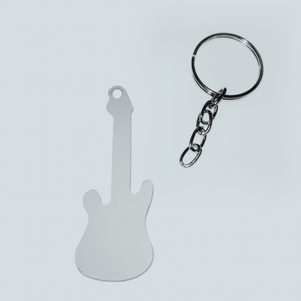 Chaveiro de metal - Formato guitarra