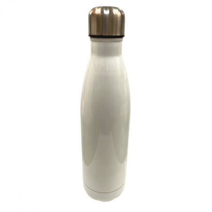 Garrafa em Aço Inox Branca 500ml
