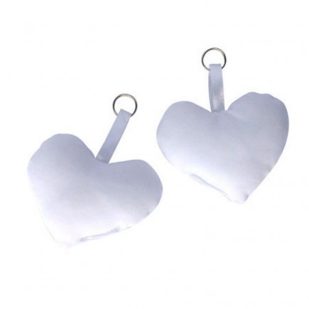 Chaveiro Almofada Coração branco