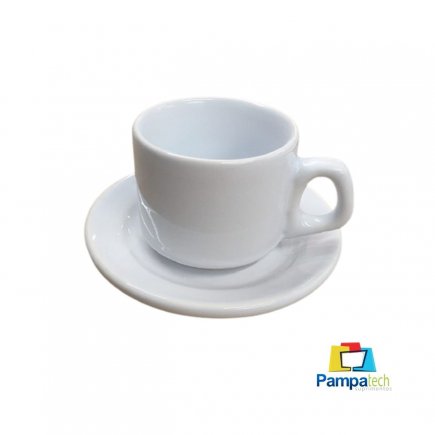 Kit de Xícara com Pires 150ML para sublimar