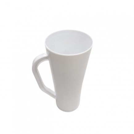 Caneca Copo Long Drink slim com Alça branco 400ml