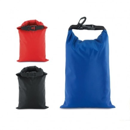 Sacola. 190T. Impermeável. Com mosquetão