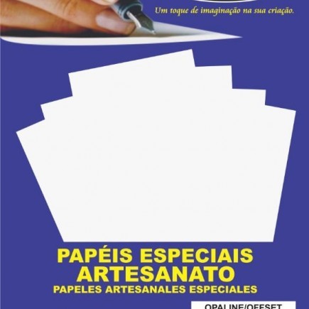 Papel Opaline/off set A4 240g 50 folhas para caixinhas artesanato