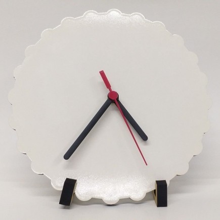 RELÓGIO REDONDO MDF CHANFRADO 20X20