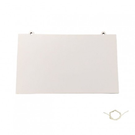 Placa Retangular com Sisal em MDF (15x25cm)