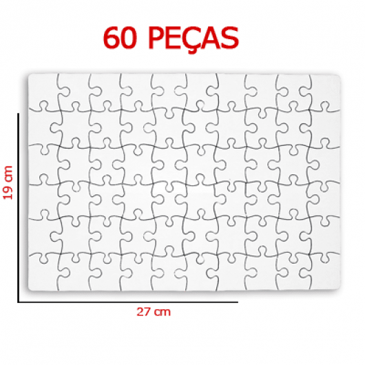Quebra-Cabeça retangular - 60 peças