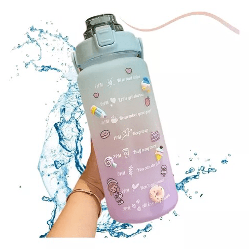 Kit Garrafa Motivacional 3 em 1 - 2L - 900ml - 300ml