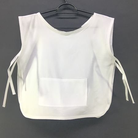 Avental escolar infantil - branco