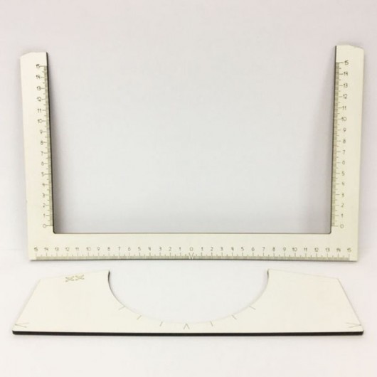 REGUA MDF DE ALINHAMENTO DE ESTAMPAS