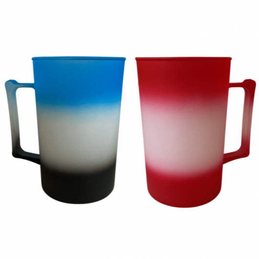 Caneca de chopp acrílico 450ml Especial Degradê - transfer laser