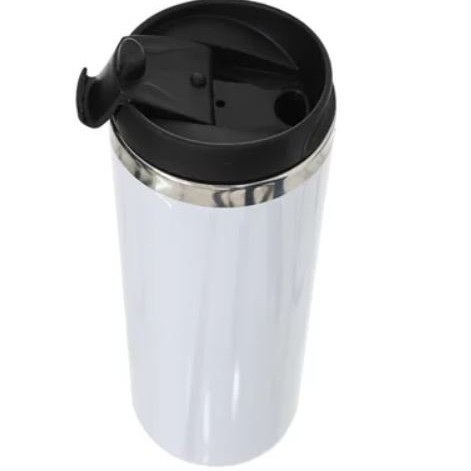 Copo Inox Duplo Prata 350ml