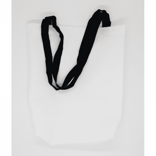 Bolsa Cordoba branca para Sublimação com alça Preta