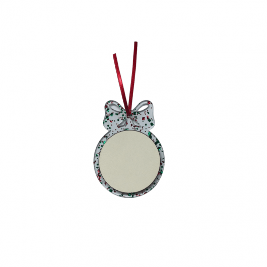 Estrela Natal Acrílico Glitter Aplique MDF 3mm