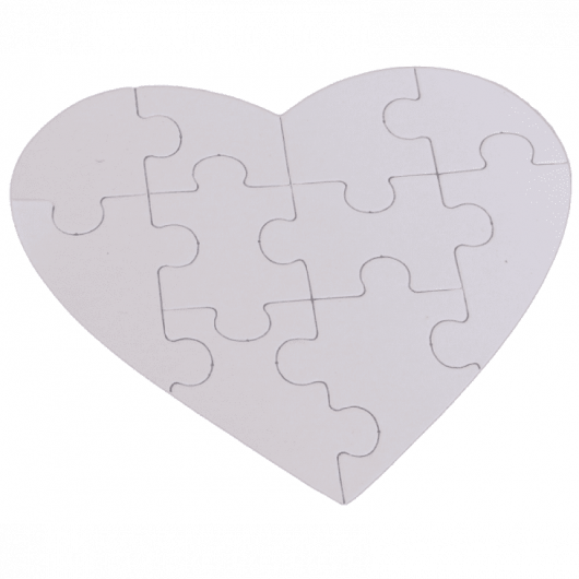 Quebra-Cabeça Coração - 10 peças