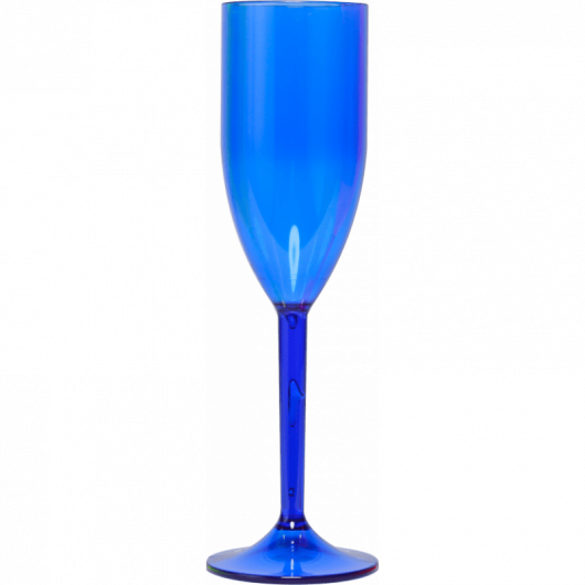 Taça espumante / champanhe acrílico - transfer laser 215ml