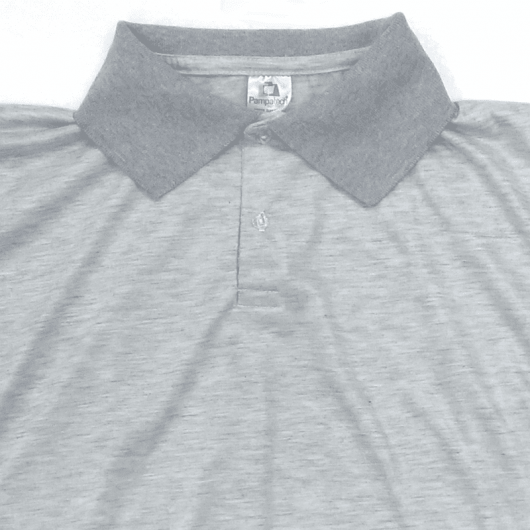Polo Cinza Mescla - adulto