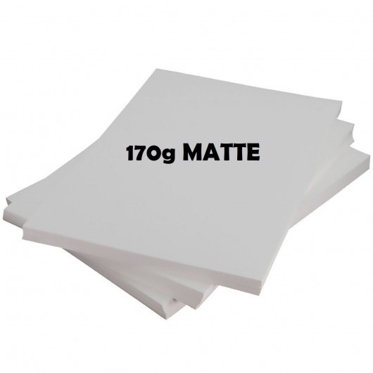 PAPEL MATTE 170G A4 (PACOTE 100 FOLHAS)