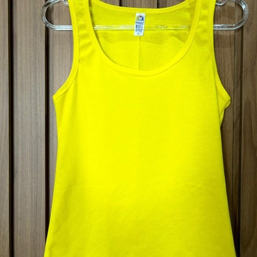 Regata Feminina Canelada - Ribana Amarela