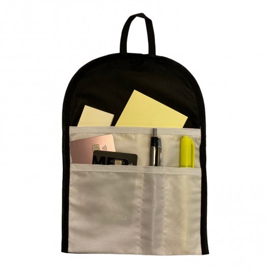 Lixeira veicular / Lixocar com porta cartões e canetas