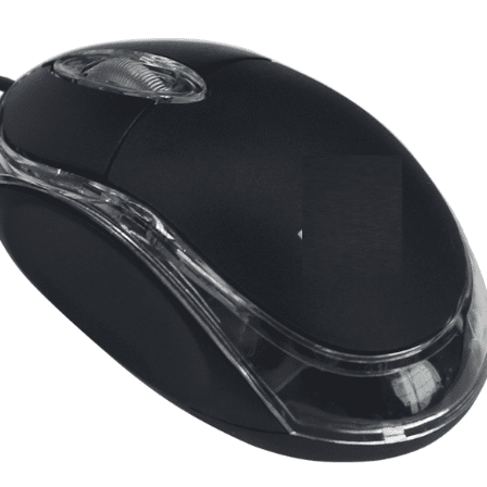 Mouse Óptico USB c/ fio - Preto