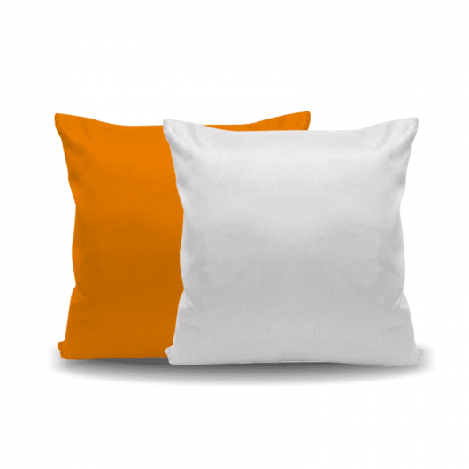 Almofada Laranja - 40x40 cm (capa + enchimento)
