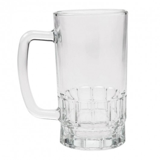 Caneca Chopp vidro liso 550ml (BASE C/DETALHE)