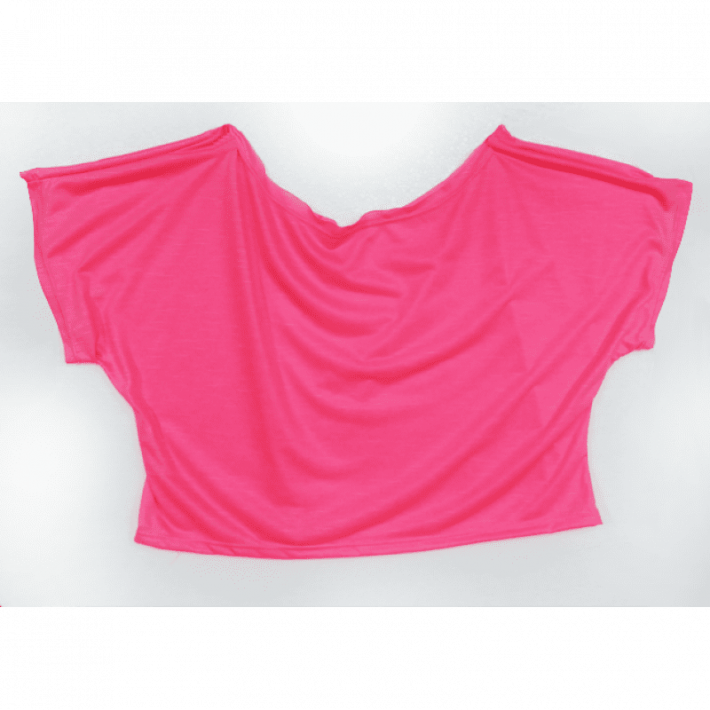 Cropped Morcego Rosa Florescente para Sublimação