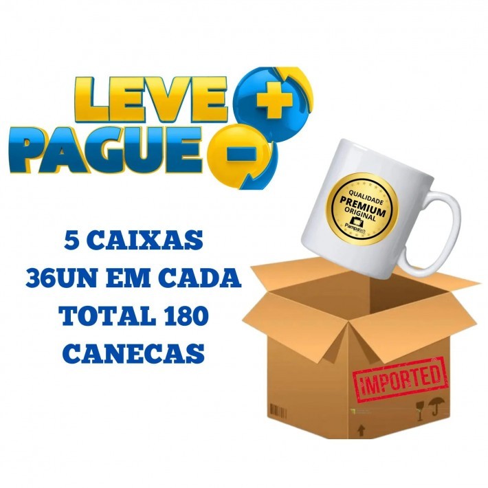 Caneca Branca Atacado Master - Premium AAA - 5 caixas (R$ 330,00 por caixa) R$ 9,17 Porcelana
